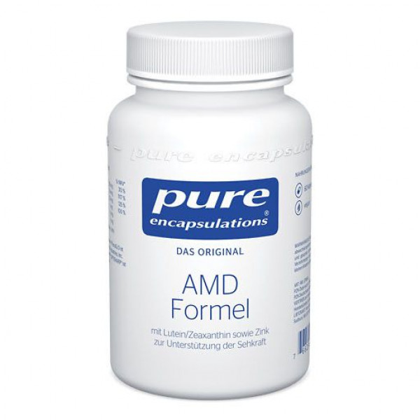 Капсулы для глаз с цинком и витамином А PURE ENCAPSULATIONS AMD Formel Kapseln 60 шт Pro medico Капсулы для глаз с цинком и витамином А PURE ENCAPSULATIONS AMD Formel Kapseln 60 шт Pro medico